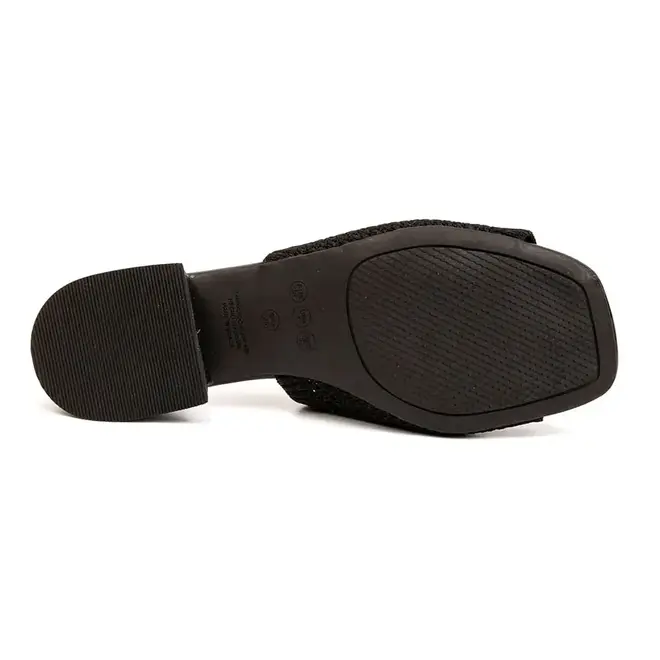 Tamanco Rasteira Valentina Preto Feminino