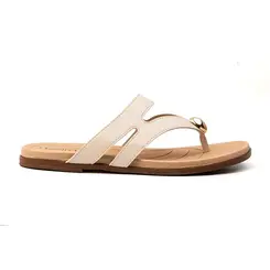 Tamanco Rasteira Beira Rio Off White Feminina