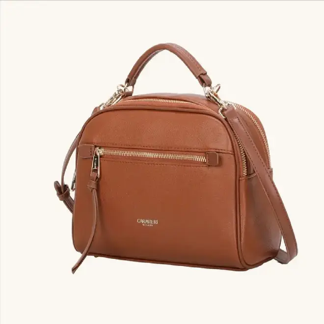 Bolsa Tira Colo Caravieri Marrom Feminina