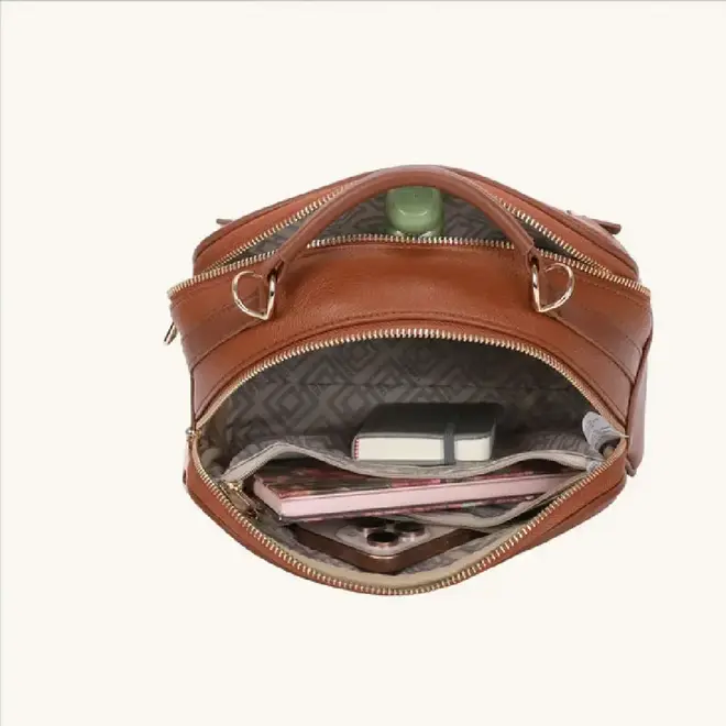 Bolsa Tira Colo Caravieri Marrom Feminina