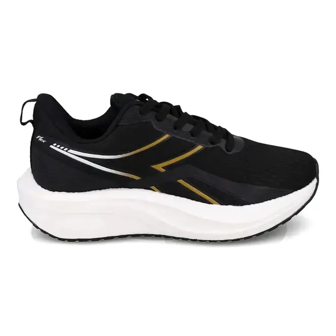 Tênis de Treino Diadora Preto e Dourado Masculino