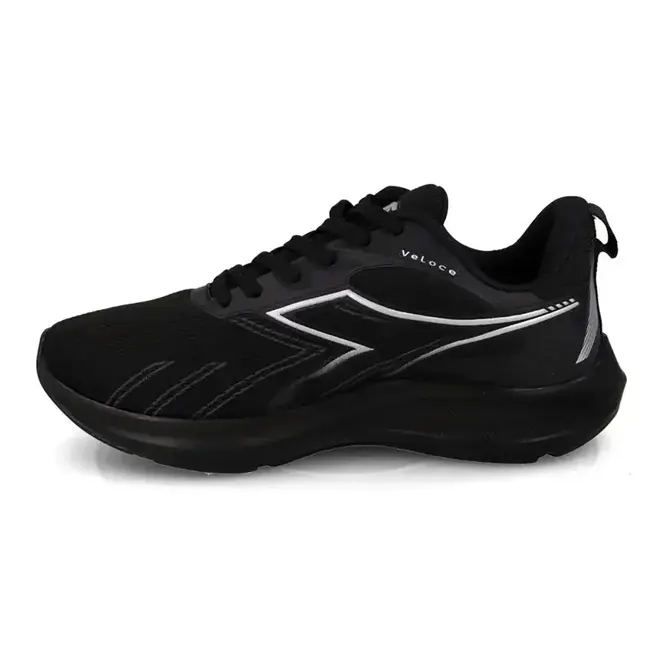 Tênis de Treino Diadora Preto e Prata Masculino