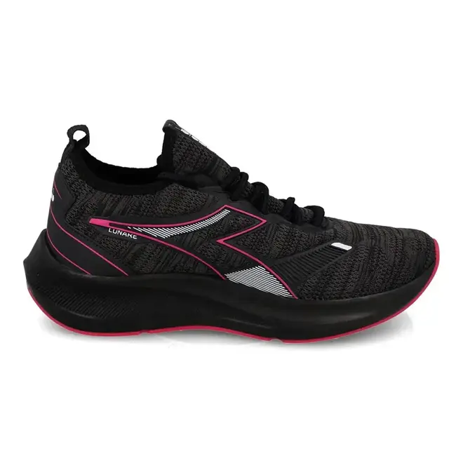 Tênis de Treino Diadora Preto e Rosa Feminino