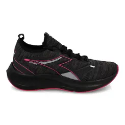 Tênis de Treino Diadora Preto e Rosa Feminino