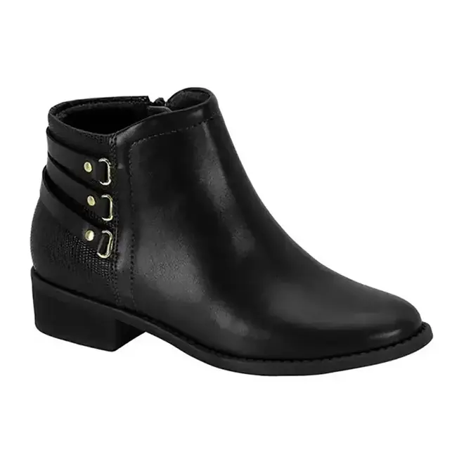 Bota Flats Modare Preto Feminina