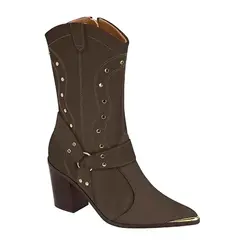 Bota Salto Vizzano Café Feminino