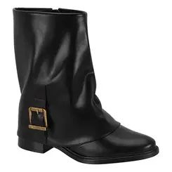 Bota Flats Vizzano Preto Feminina