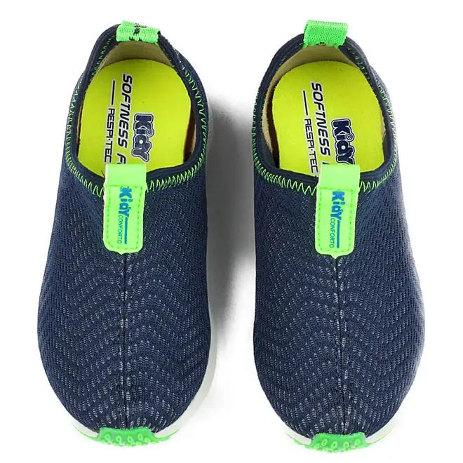 Tênis Casual Infantil Masculino Kidy - Marinho/Verde