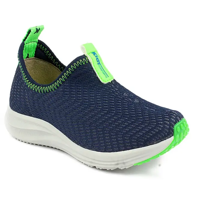 Tênis Casual Infantil Masculino Kidy - Marinho/Verde