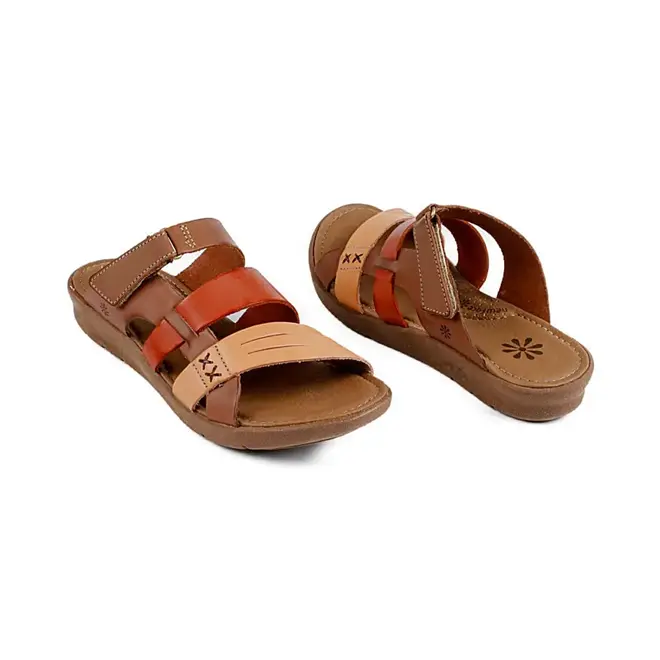 Tamanco Plataforma New Face Feminino Telha Mix