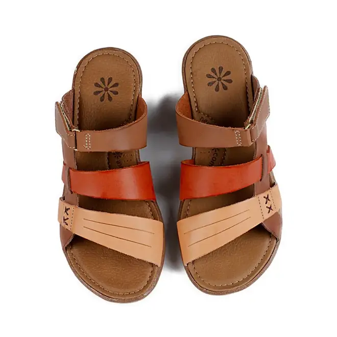 Tamanco Plataforma New Face Feminino Telha Mix