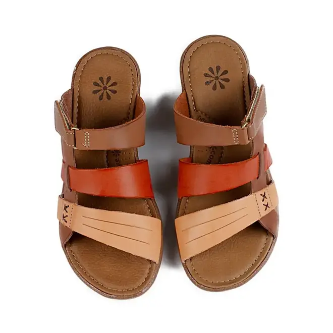 Tamanco Plataforma New Face Feminino Telha Mix