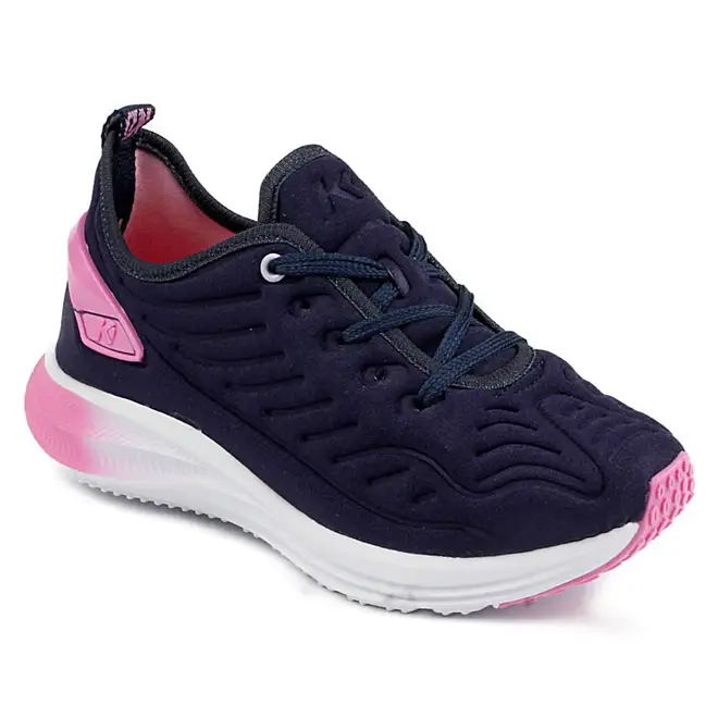 Tenis Kidy Energy Respitec Pratice Marinho e Rosa Infantil