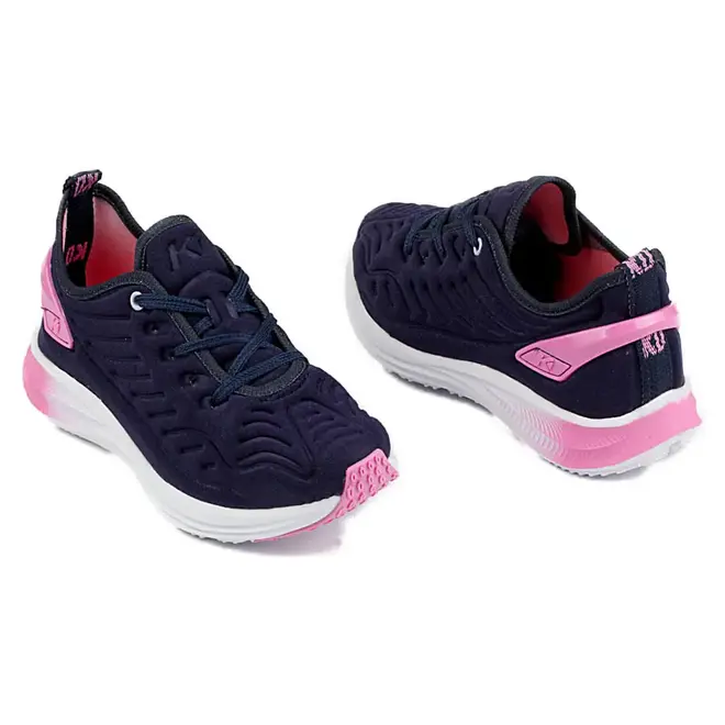 Tenis Kidy Energy Respitec Pratice Marinho e Rosa Infantil