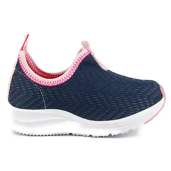 Tênis Casual Infantil Feminino Kidy - Marinho/Rosa