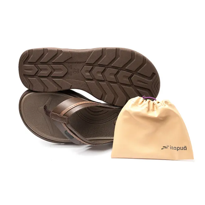 Chinelo Couro Itapuã Ebano Masculino