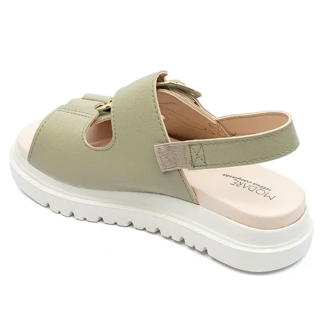 Papete Rasteira Modare Verde Feminino