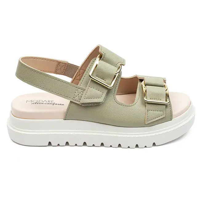 Papete Rasteira Modare Verde Feminino