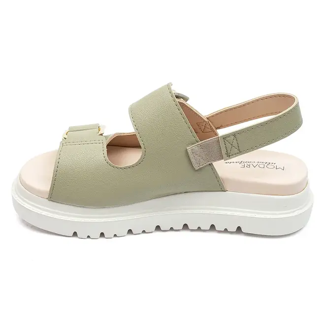 Papete Rasteira Modare Verde Feminino