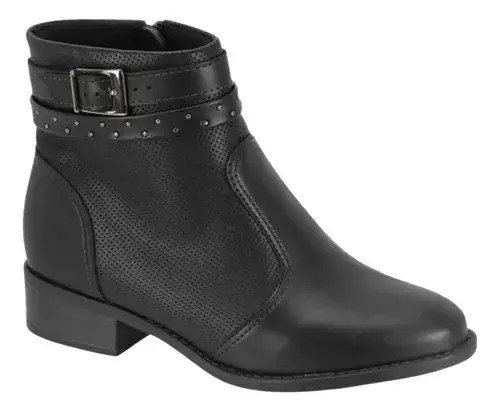 Bota Flats Modare Preto Feminina