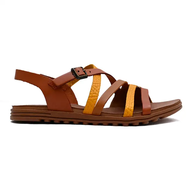 Sandália Flats New Face Damasco Color Feminina