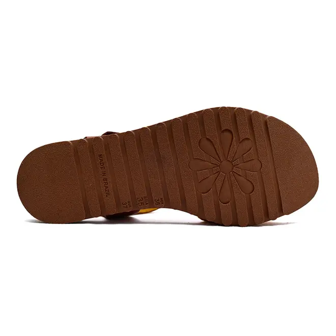 Sandália Flats New Face Damasco Color Feminina