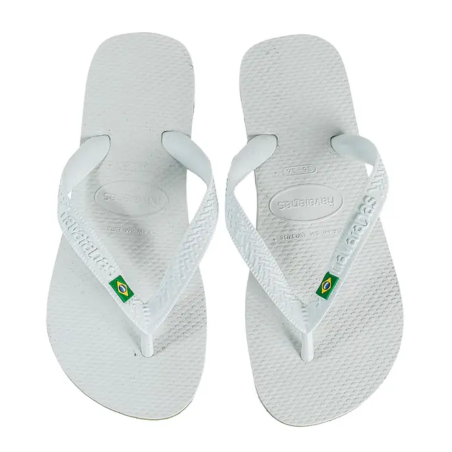 Chinelo Havaianas Brasil Branco Masculino