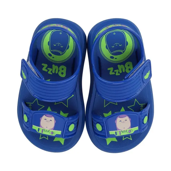 Sandália Flats Grendene Kids Buzz Lightyear Azul Infantil Masculina