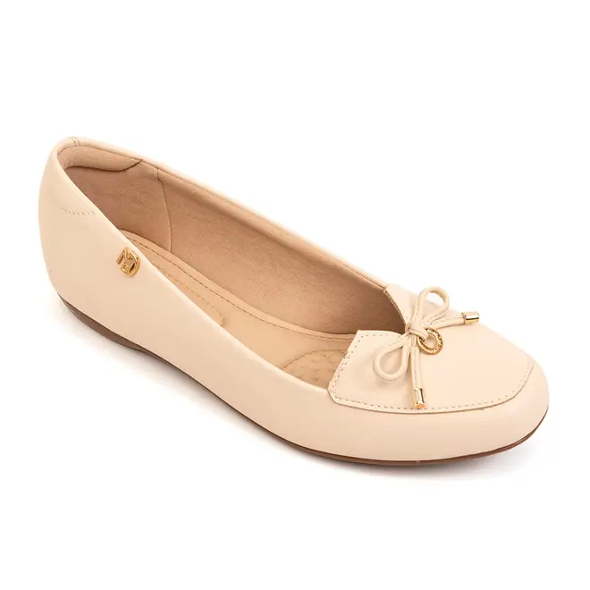 Sapato Mocassim Modare Creme Feminino