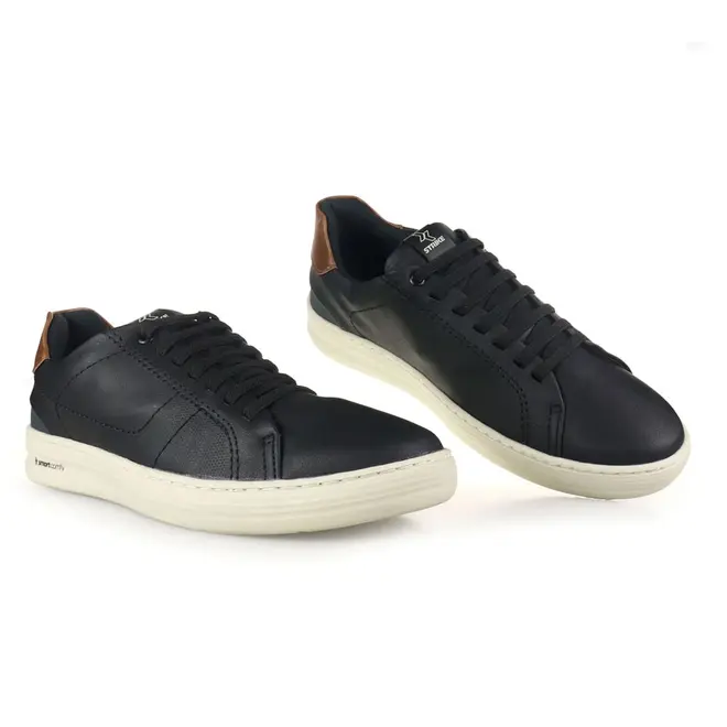 Tênis Casual Sola Caixa Strike Rock Preto Masculino