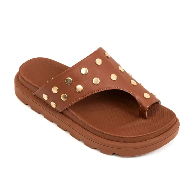 Papete Rasteira Vizzano Mocca Feminino