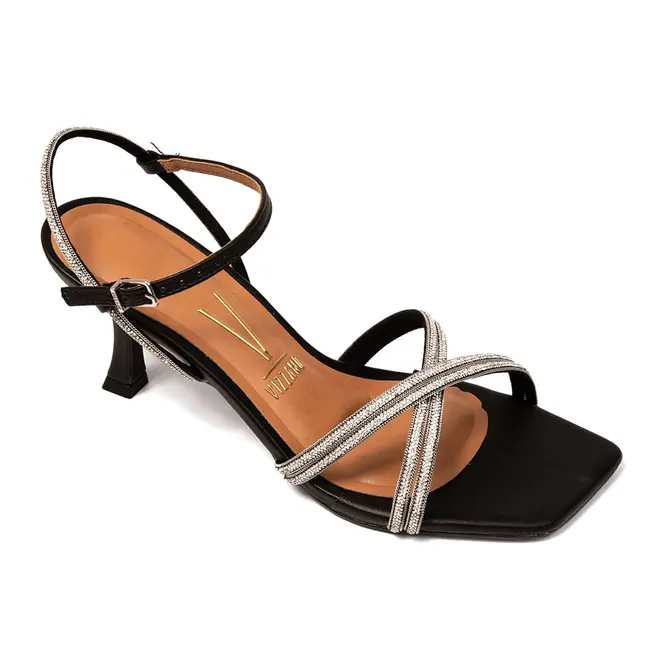 Sandália Salto Vizzano Preto Feminino