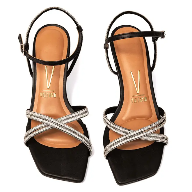 Sandália Salto Vizzano Preto Feminino
