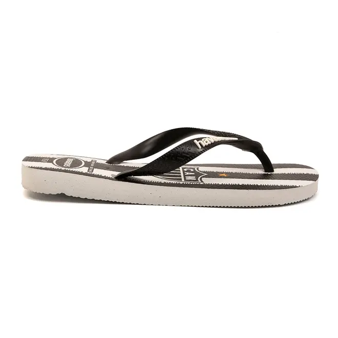 Chinelo Dedo Havaianas Time Atletic Branco e Preto Masculino