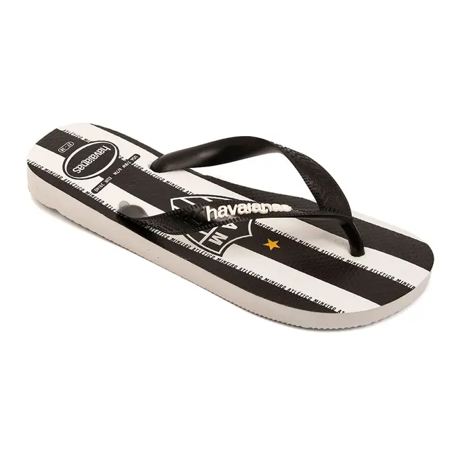 Chinelo Dedo Havaianas Time Atletic Branco e Preto Masculino