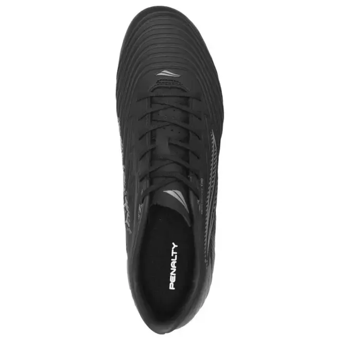 Chuteira Society Penalty Bravo Preto e Chumbo Masculino