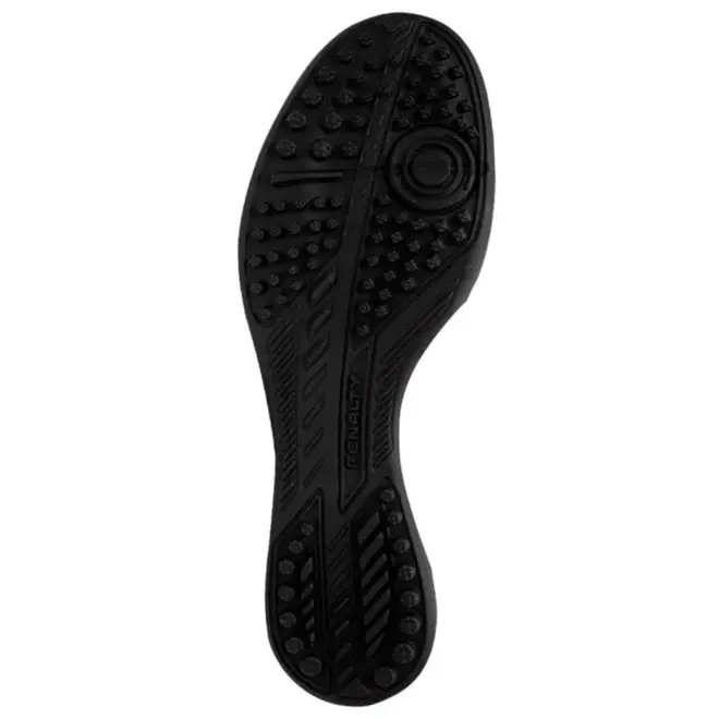 Chuteira Society Penalty Bravo Preto e Chumbo Masculino