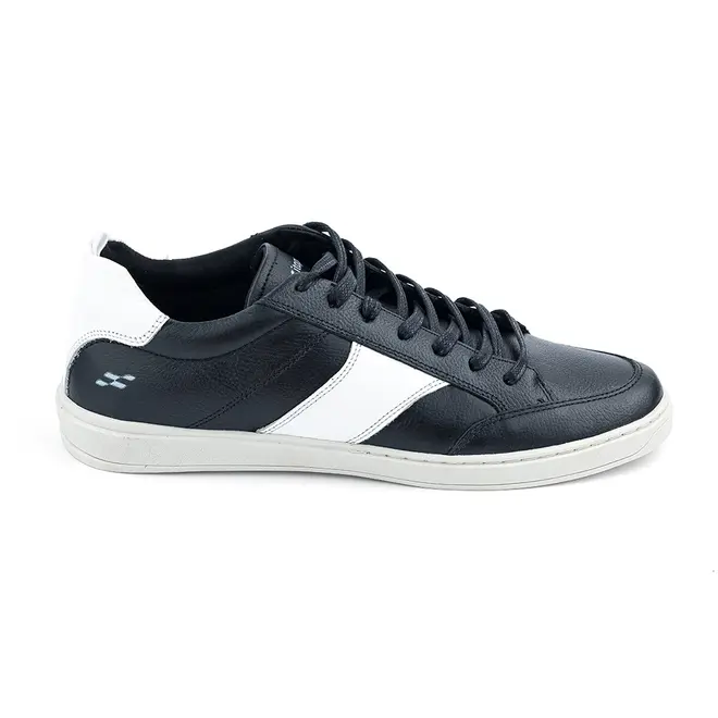 Tênis Casual Slip On Itapuã Preto e Branco Masculino