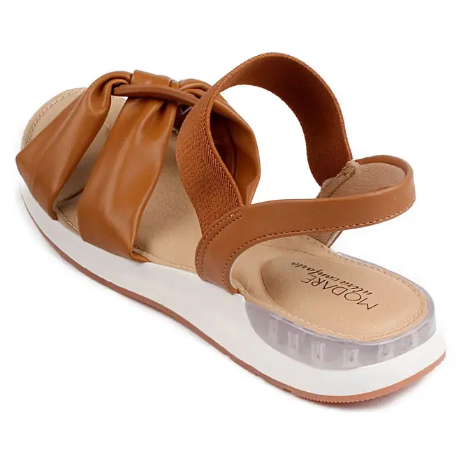Sandália Flatform Modare - Camel