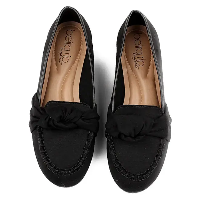 Mocassim Beira Rio Preto Feminino