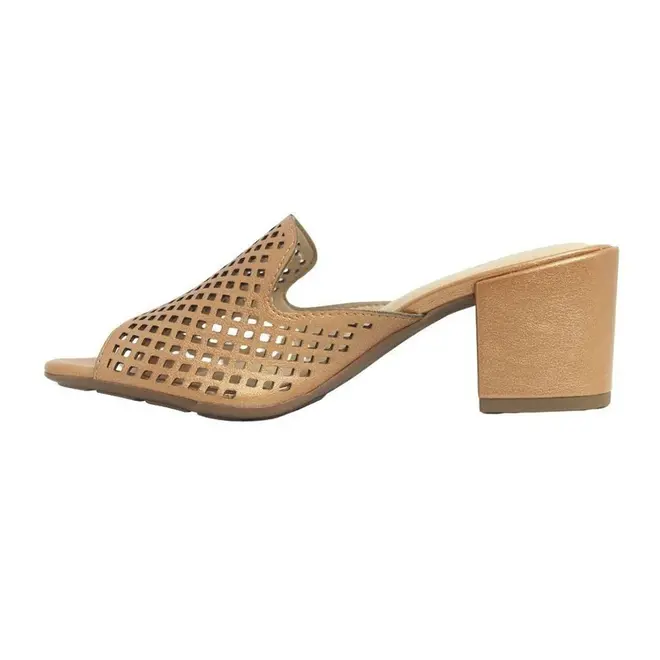 Tamanco Salto Modare Dourado Feminino