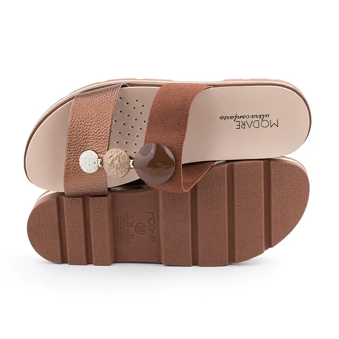Tamanco Rasteira Modare Bronze Feminino