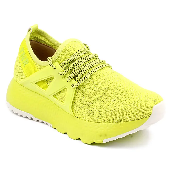 Tênis Casual Jogging Tanara - Amarelo Neon