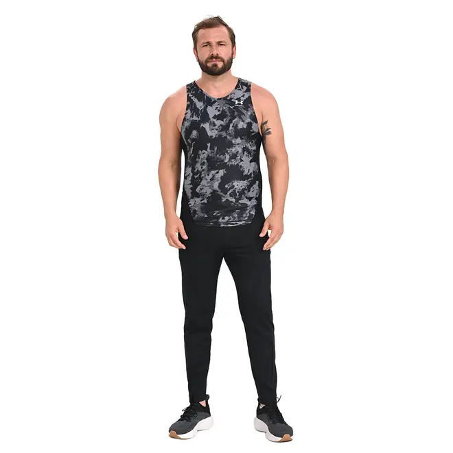 Regata de Compressão Masculina Under Armour HeatGear Iso-Chill Printed