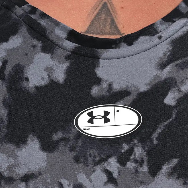 Regata de Compressão Masculina Under Armour HeatGear Iso-Chill Printed