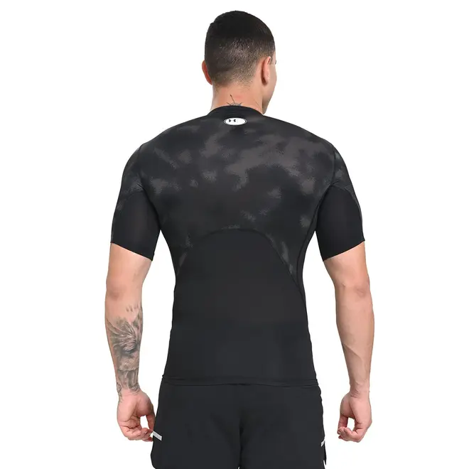 Camiseta de Compressão Masculina Under Armour HeatGear Armour Printed