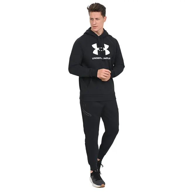 Blusa Masculina Under Armour Rival Fleece Hoodie Big Logo