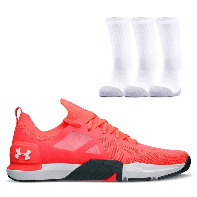 Kit Tênis Treino Masculino Feminino Tribase Cross e Pct Meias - Quíron Under Armour