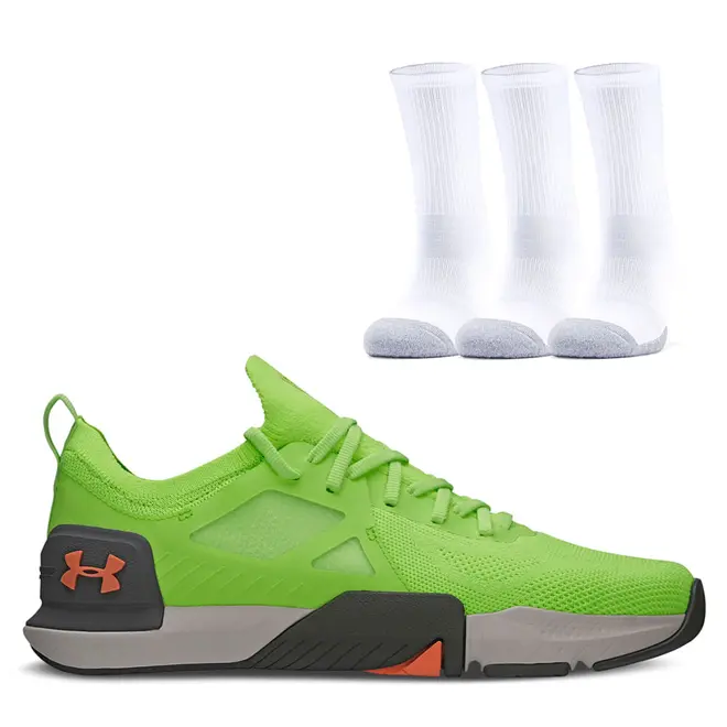 Kit Tênis Treino Masculino Feminino Tribase Cross e Pct Meias - Quíron Under Armour
