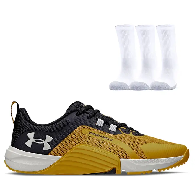 Kit Tênis Treino Masculino Feminino Tribase Reps e Pct Meias Under Armour